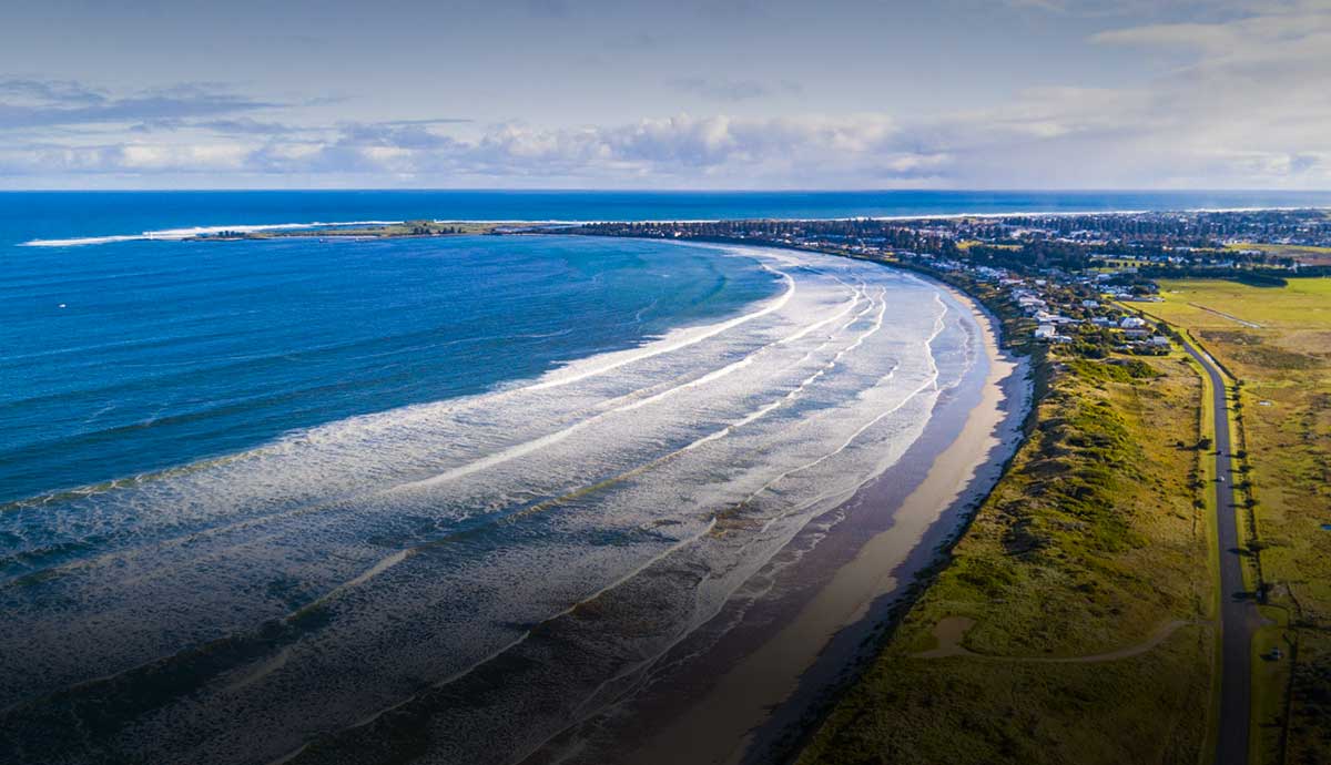 Aerial view of Port Fairy
